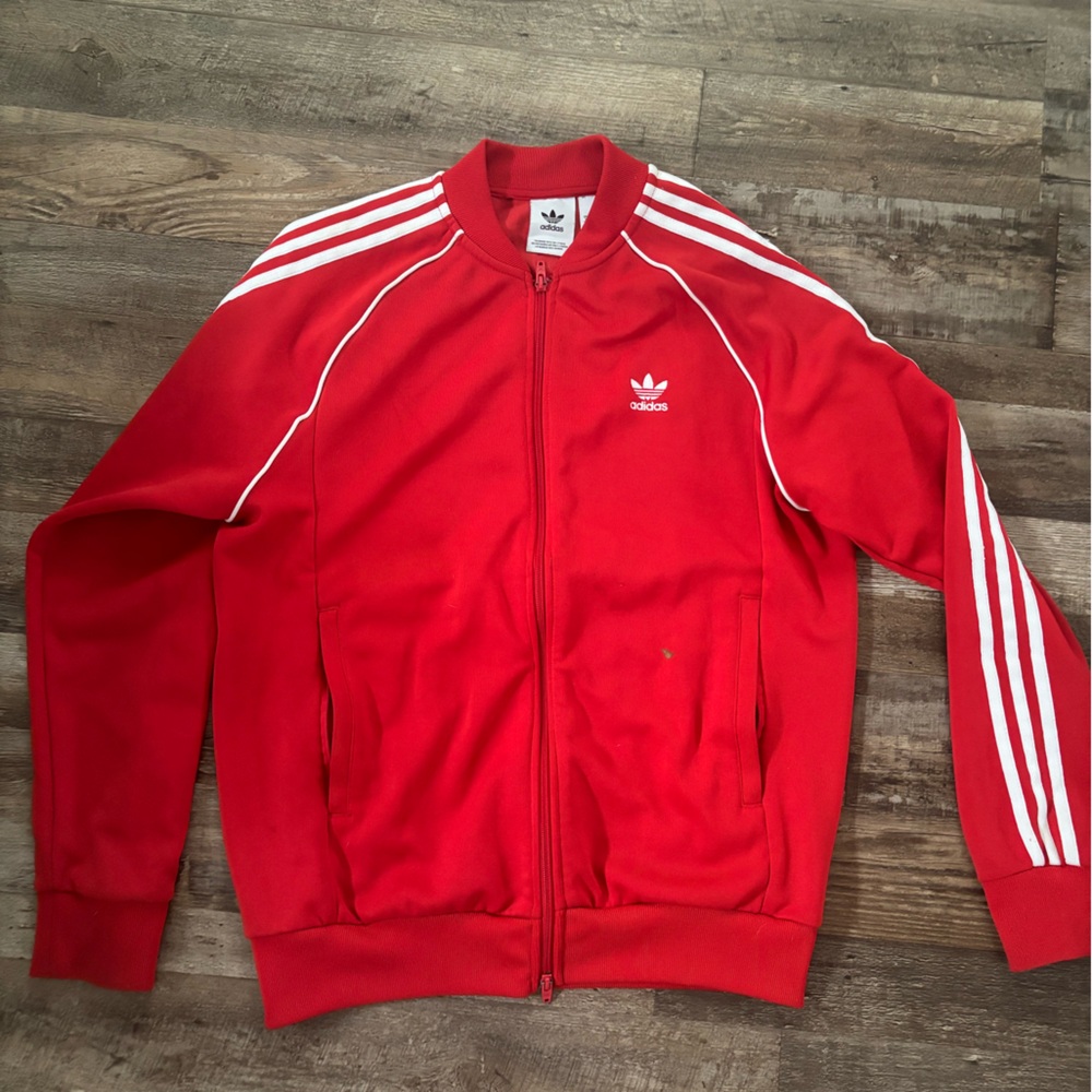 Men’s adidas red tracksuit
